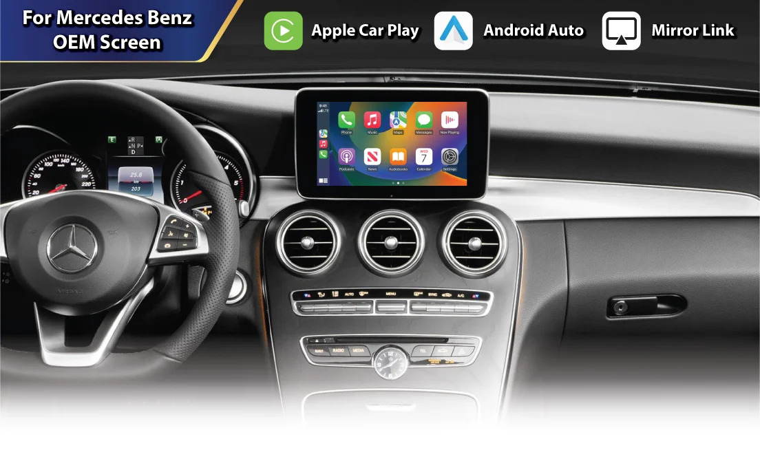 Mercedes GLC X253 15-19 Wireless CarPlay & Android Auto Interface - Seven  Smart Auto