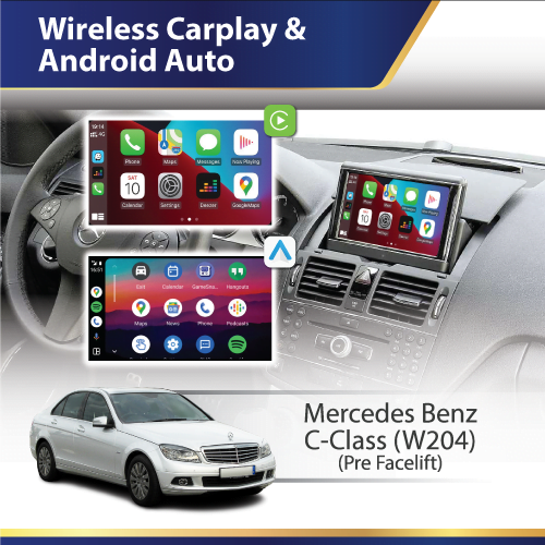 Wireless Carplay & Android Auto (W204) Mercedes C-Class (Pre-Facelift)