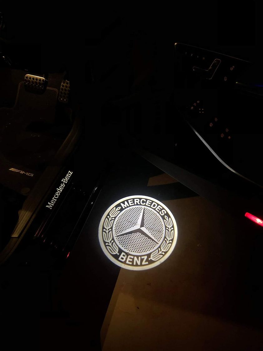 2x Puerta del coche Led Logo Luz del proyector para Mercedes Benz Gls / glc  / glb / gla / a / b / c / clase e