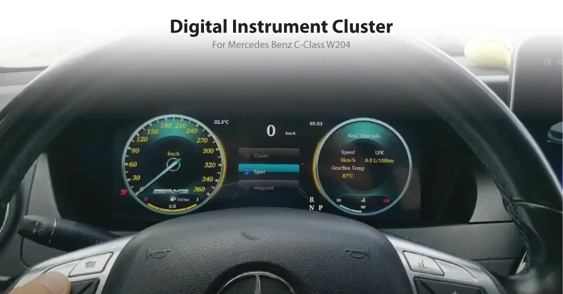 Digital Instrument Cluster (Mercedes Benz) C-Class (W204 Pre